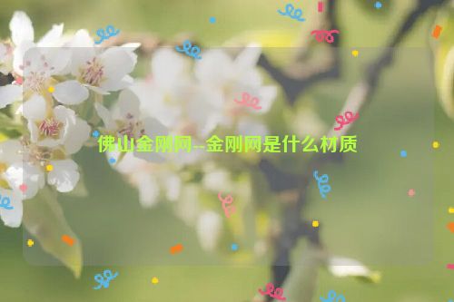 佛山金刚网--金刚网是什么材质