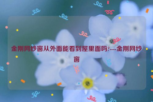 金刚网纱窗从外面能看到屋里面吗?---金刚网纱窗