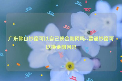 广东佛山纱窗可以自己换金刚网吗--普通纱窗可以换金刚网吗