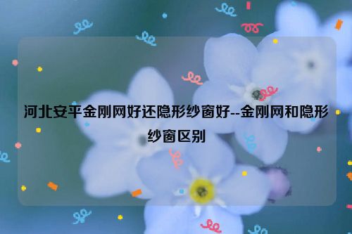 河北安平金刚网好还隐形纱窗好--金刚网和隐形纱窗区别