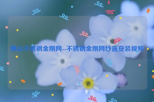 佛山不锈钢金刚网--不锈钢金刚网纱窗安装视频