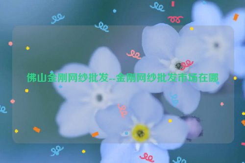 佛山金刚网纱批发--金刚网纱批发市场在哪